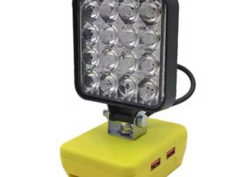 Lampa do DEWALT 2xUSB robocza warsztatowa halogen 16 Led do baterii