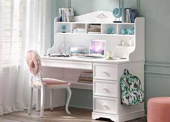 Biurko z nadstawką Cilek Rustic White – nowe, styl rustykalny