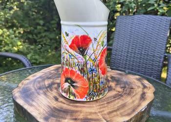 Dzbanek porcelanowy ręcznie malowany