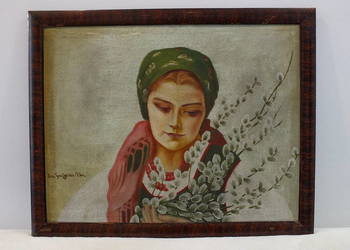 „Piękna Zośka” z baziami – Kor. Tereszczenko. 25 Olej 65x52 cm