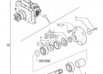 New Holland T6010 Koło zębate stoźkowe 87337411