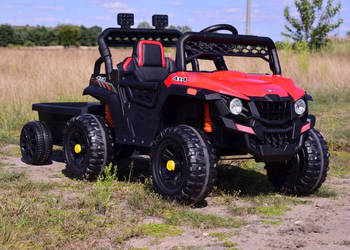 Auto samochód na akumulator autko BUGGY Z PRZYCZEPĄ jeep autko pilot