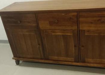Kredens IKEA Markor - drewno - szklo - komoda HEMNES-drewno