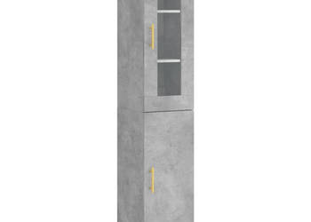 Wysoka szafka szarość betonu 345x34x180 cm WM-3199165