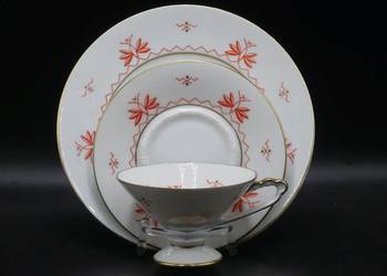 Komplet śniadaniowy Sorau Żary, piękne art - deco, 1928 - 45, UNIKAT!!!