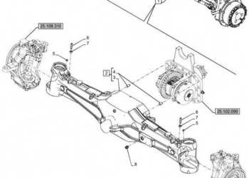 New Holland T6070 Pochwa mostu napedow 47912967
