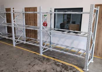 Regał magazynowy metalowy półkowy NOWY H200 trawers 178cm do magazynu