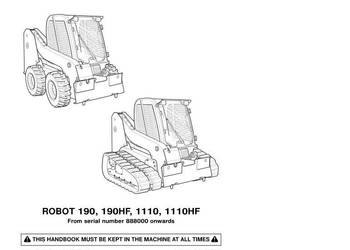 JCB Robot 190, 190HF, 1110, 1110HF instrukcja obsługi DTR PL