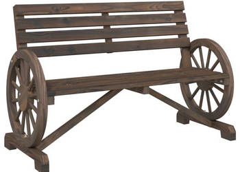 2-osobowa ławka ogrodowa Adirondack lite drewno jodłowe WM-365104