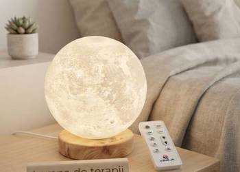 Nowa lampka księżyc 3D DENG JR 150mm z pilotem - foto/światłoterapia