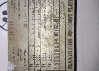 Tabliczki znamionowe FSM fiat 126p 2 sztuki.