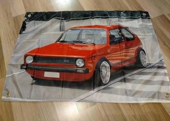 VW Garbus typ 1,golf 1,2,3,4,5,6 GTI baner materiałowy bugatti