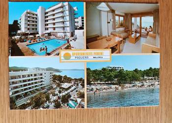 PAGUERA - WIDOK NA HOTELE BASEN I PLAŻĘ NA MAJORCE