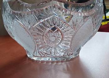 kosz kryształowy o wadze 5 kilogramów Czechy Czechosłowacja lata 60 te