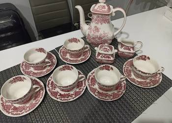 Serwis kawowy, angielska porcelana, eoch Wedgwood tunstall/