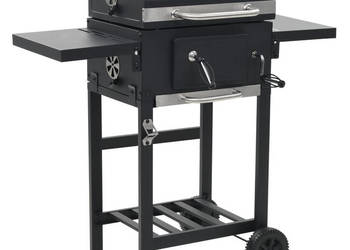 Grill węglowy z dolną półką czarny WM-44280