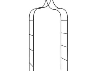 Pergole ogrodowe 2 szt. czarne 120x38x260 cm stalowe WM-319349