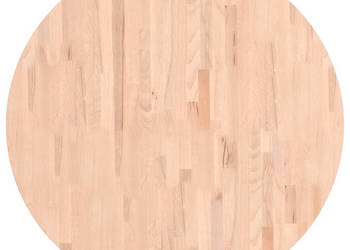 Blat do stołu Ø90x4 cm okrągły lite drewno bukowe WM-355926