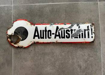 tabliczki auto ausfahrt