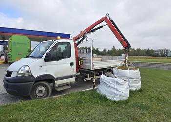 Usługi transportowe Wywóz gruzu ziemi dźwig hds worek big bag kontener gruz