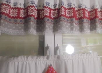firanka / komplet świateczny góra 180/50 cm / dół123/40 cm