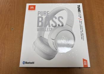 Słuchawki JBL Tune 510BT Białe | Pure Bass