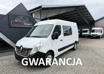 Renault Master średniak 7 osobowy brygadówka doka 130KM pełna opcja