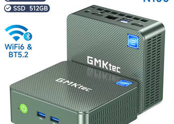 Zestaw komputerowy GMKtec G3, monitor, klawiatura, mysz do pracy i gry
