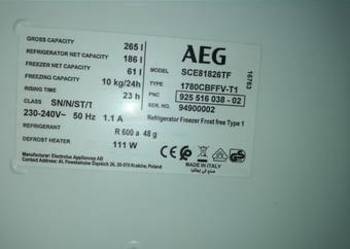 Chłodziarko zamrażarka AEG SCE81826TF