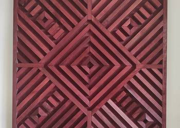 3D Nietypowy obraz z drewna dekoracja 76 x 76 cm