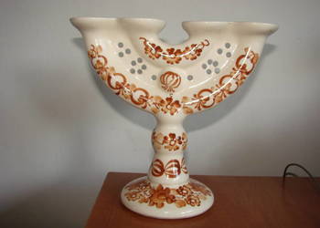 Włocławek fajansowy świecznik