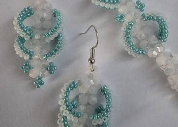 Damska bransoletka plus kolczyki - dł. 19,5 cm