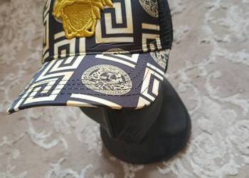 Czapka z daszkiem, bejsbolówka Versace - regulacja na klips, przecena