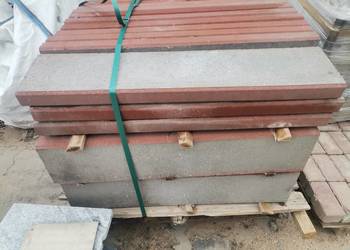 Krawężnik obrzeże 100x22x6cm czerwień grafit szare