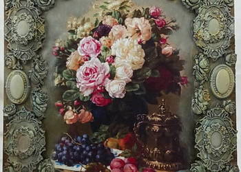 Obraz na desce martwa natura 11 - Burza kwiatów