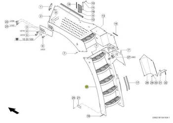 Claas Jaguar 970 - schody 0027981050