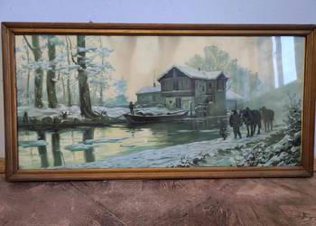 Obraz Młyn 145x50 cm