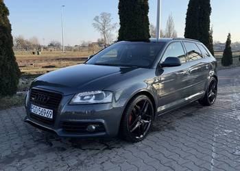 Audi A3 8P Sportback, S-Line, Quattro, najbogatsza wersja, idealny stan
