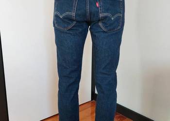 męskie granatowe jeansy Levi's 512, W31 L32, jak nowe