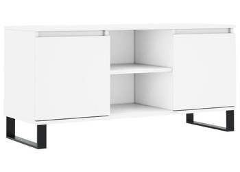Szafka pod TV biała 104x35x50 cm materiał drewnopochodny WM-827020