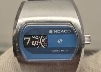 Zegarek vintage *Sindaco* Digital Jump Hour Salterello Disk