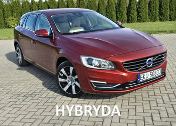 Volvo V60 2.4D6, Hybryda.Skóry,Kolorowa Navi,Super Stan,Plug-In.Fotele z p…