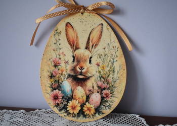 Jajko pisanka decoupage zawieszka dekoracja
