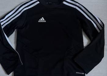 Bluza sportowa czarna Adidas dla chłopca rozmiar 122/128