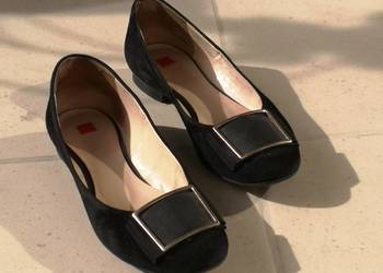 Högl czółenka balerinki buty damskie czarne schwarz r. 38,5