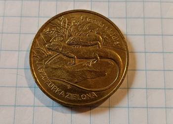 2 ZŁOTE 2009 ROK - POLSKA ( JASZCZURKA ZIELONA )