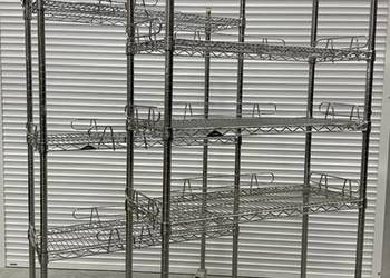 wózek półkowy chromowany