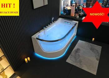 Dysze obrotowe Wanna z hydromasażem EBX-373 L prostokątna 166cmx81cmx63cm l