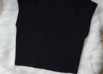 Krótki czarny crop top M/L Medicine