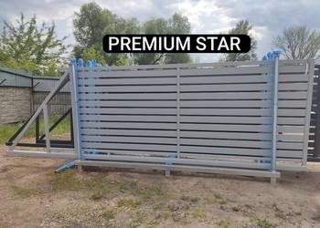 Brama przesuwna palisadowa 4m PREMIUM STAR, ocynk ogniowy+RAL, inne do 7,5m